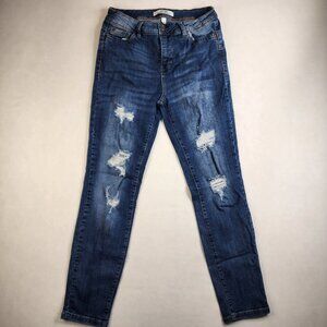 H&H By Harmony & Havoc Distressed High Rise Straight Leg Women's Size 10 Jeans